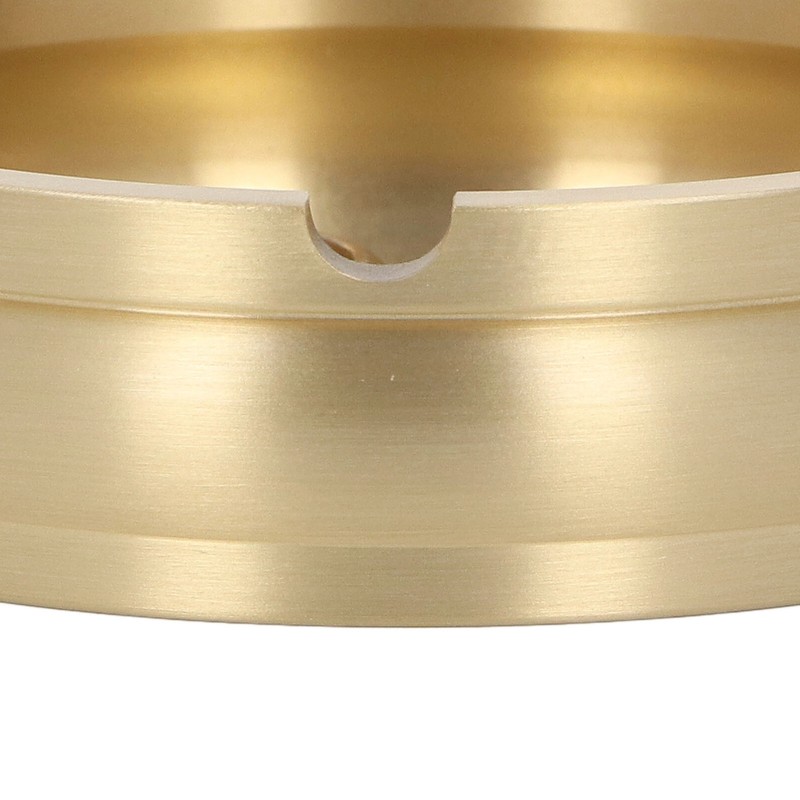 Brass Ashtray Handcrafted Modern Stylish Style Easy Cleaning Portable Decorative