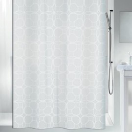 Spirella Shower Curtain textile Filigran white