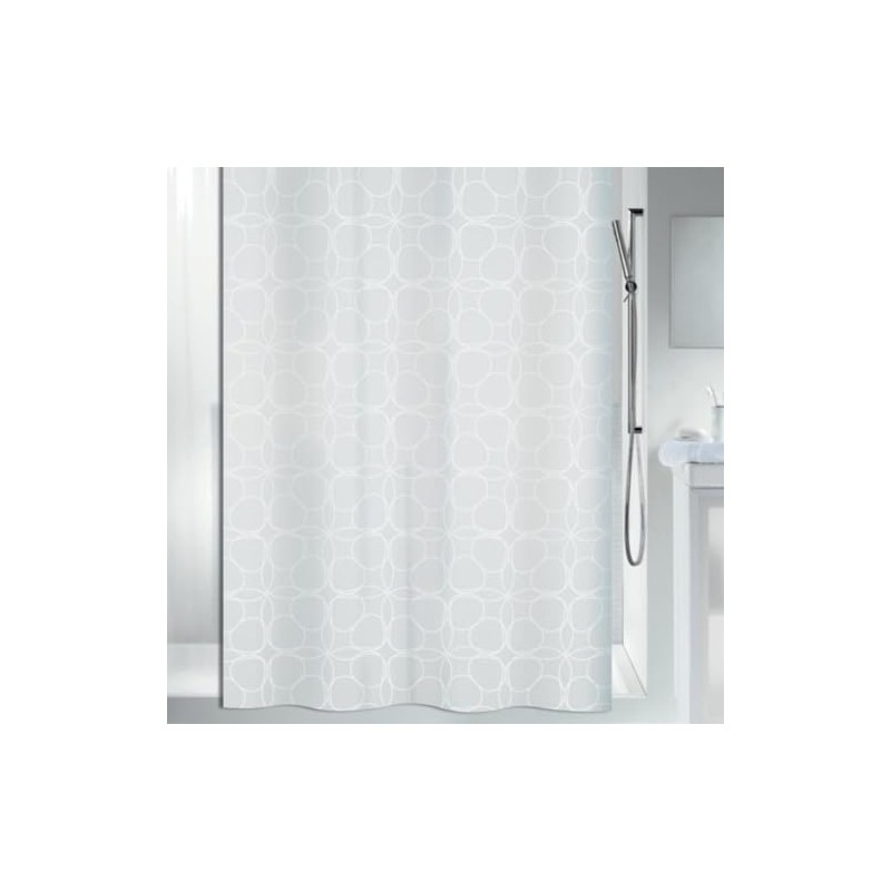 Spirella Shower Curtain textile Filigran white