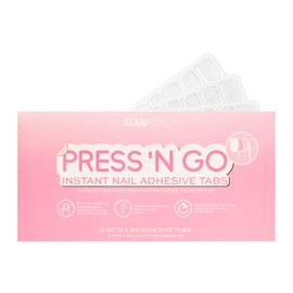 Glamnetic Press 'n Go Instant Nail Adhesive Tabs | Short Term Wear, Easily Removable & Less Damaging, Customized Fit | 90 Tabs