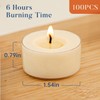 Crenovo Tea Lights Candles 100 Pack, Natural Soy Wax Tealights