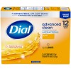 Dial 12 Bars Dial Antibacterial Deodorant Bar Soap, Advanced Clean,