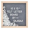 Felt Letter Board with 294 Letters, Numbers, Symbols - 10x10
