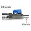 High Pressure Washer Ball Valve Kit 3/8 NPT Quick Connector