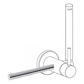 Accessories 180 mm. (para ref.: 1.34.122, 1.34.123, 1.81.122, 1.81.123, 1.81.222, 1.81.223, 205.222.01, 205.223.01). NOTA: Soporte derecha o izquierda, cambiable.