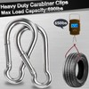 AUMAYCO 4 Pack 4 Inch Spring Snap Hook Carabiner, 304