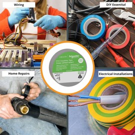 huzur elektrik Colored Electrical Tape | Electrical Insulation Tape for Indoor Wiring Harnesses | High Quality Vinyl, Wear-Resistant, Moisture-Resistant, Corrosion Resistant, Alkaline (2, Grey)