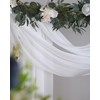 Tewechinb 2 Panels 24Ft Extra Long Wedding Arch Sheer Draping