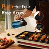 TrendPlain 16oz/470ml Blue Glass Olive Oil Sprayer for Cooking -