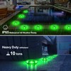 Green Solar Dock Lights Driveway Deck Lights - 12 Packs