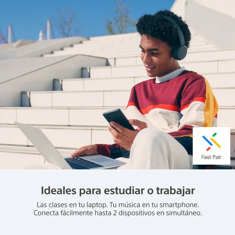 Audífonos Inalámbricos Sony Wh-ch520, color azul