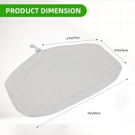 Sgizoku - almohadillas para orejas de repuesto para fregona Kenmore SM2060 S200 Series - Accesorios de tela de microfibra de vapor reutilizables lavables - Paquete de 4