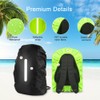 flintronic Rain Cover for Backpacks with Reflective Strips (40-50L), 2