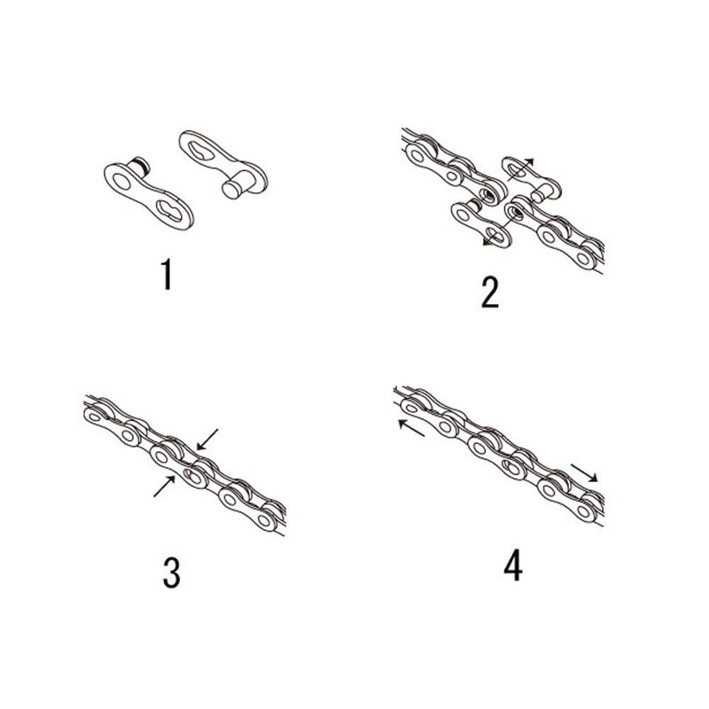 zonkie Single Speed Bicycle Chain 1/2 x 1/8 Inch 116