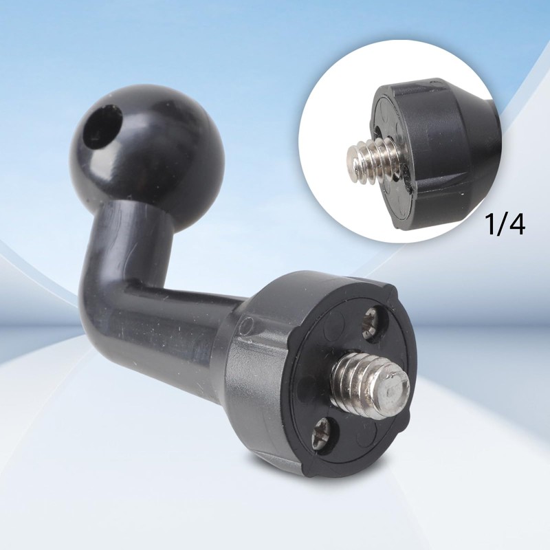 Bcious Universals 17mm Ball Elbow Adapter with 1/4 Male Screw