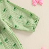 Loalirando St Patricks Day Baby Girl Jumpsuit Shamrock Bow Print