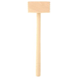Teemando® Wooden meat header, sturdy meat hammer, with little effort for delicate meat