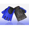 MESH LEATHER GYM WEIGHT TRAINING FITNESS BIKE WHEELCHAIR GLOVES (LARGE)