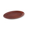 HENDI 507933 Woodform Serviertablett, Oval, Mahagonifarben