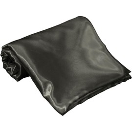 Homiest Dark Grey Satin Flat Sheet Full Flat Sheet Only, Full Top Sheet Silky Bedding Flat Sheet for Full Mattress, Luxury & Ultra Soft Flat Bed Sheet Single Flat Sheets Sold Separately