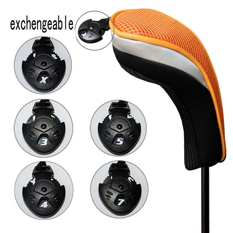 Andux Golf Hybrid Club Head Covers with Interchangeable No. Tag