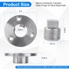 Stainless Steel Boat Drain Plug Kit Boat Plug Kit 1/2"