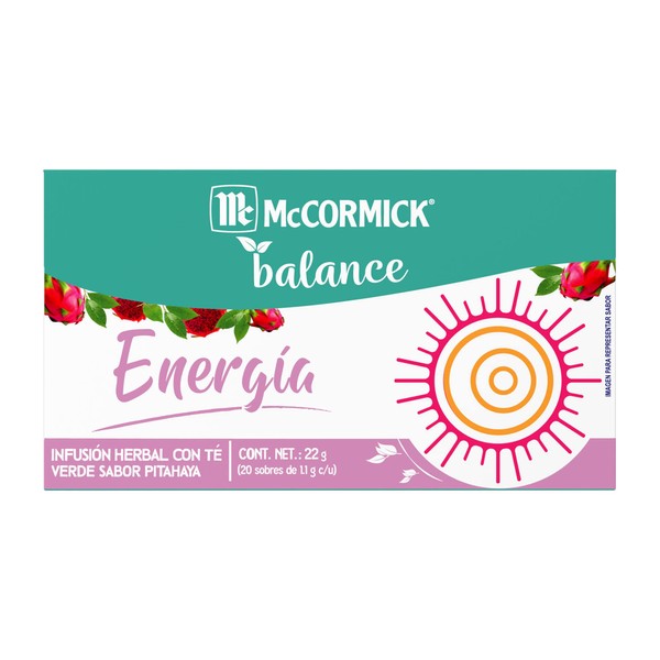 McCormick Balance Té Energía 20 sobres