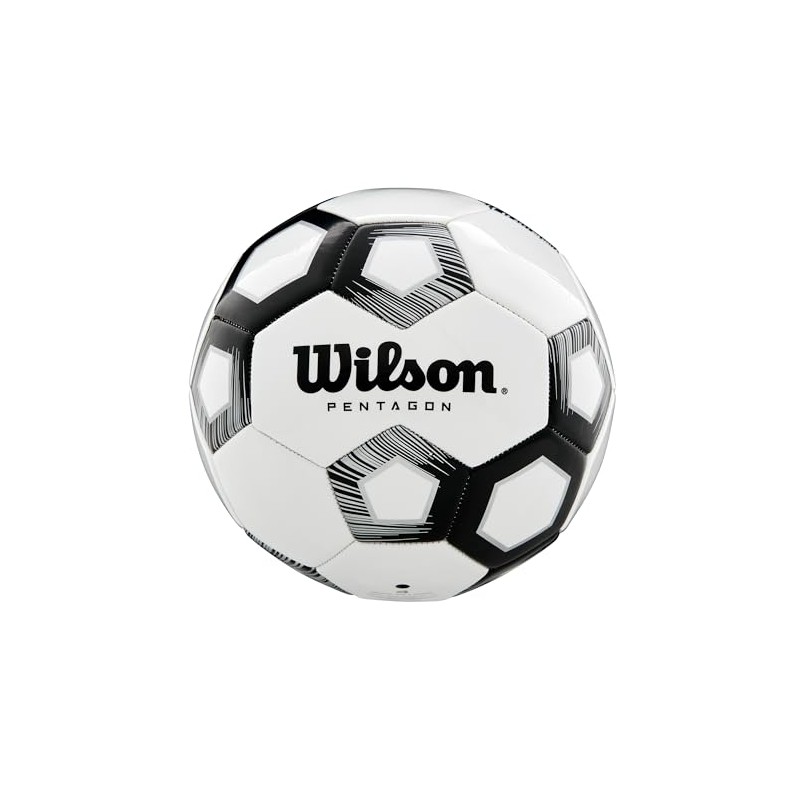 Wilson Pentagon, WTE8527XB04 Pallone da Calcio, Taglia 4, Struttura a