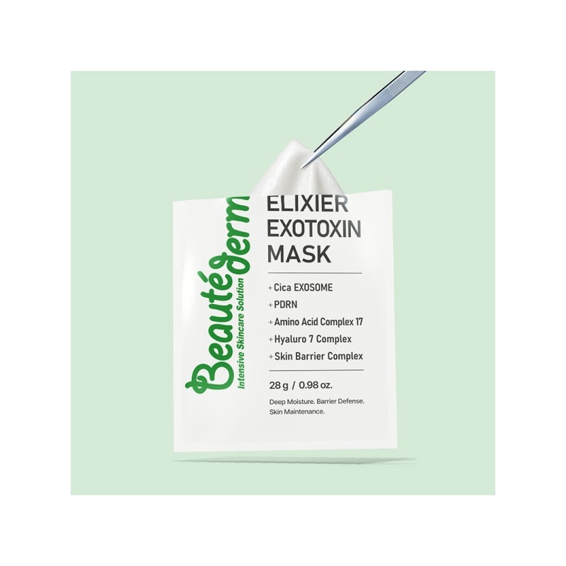 Botederm Elicia Exotoxin Mask 10 Sheets Cica Soothing Barrier Strengthening