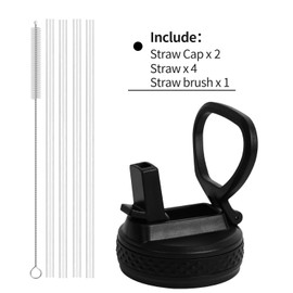 UWSTE 2Pack Straw lid Compatible with Nalgene Water Bottles 32 OZ, Lid Replacement for Nalgene Wide Mouth, Leak Proof and Spill Proof Nalgene Cap, BPA-Free Easy to Carry.