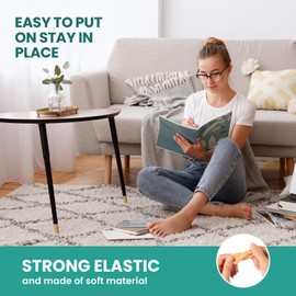 Welnove Hammer Toe Corrector and Straightener - 8 Pcs Toe Support Pads Cushion - Realign Bent, Crooked, Curled, Claw, Hammer Toes - Three Loops Design