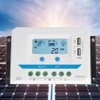 10A/20A/30A Solar Charge Controller 12V/24V Auto PWM Regulator LCD Display
