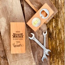 Bottle opener with spirit level dad Father's Day individual gift