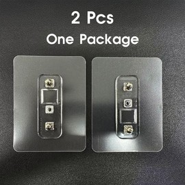 Upgraded Sturdy Adhesive Stickers for Corner Shower Caddy, Won't Fall Off Traceless Adhesive Strip, AUSAULAC Shower Caddy Wall Mounted, (2 Pcs StickerPlus+)