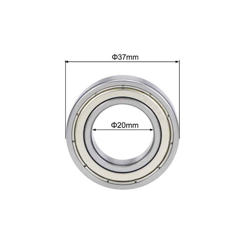 sourcing map 6904ZZ Deep Groove Ball Bearing 20 mm x