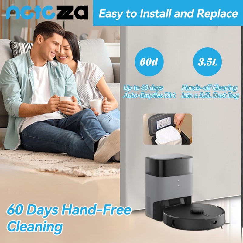 T20 Dust Bags Replacement Compatible with Airrobo T20+ Robot Vacuum