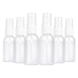 TRENDBOX 6 Pack Empty Transparent Plastic Fine Mist Spray Bottle 30 ml (1 oz)