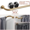 Warm Gold Curtain Rods 2 Pack,1 Inch Disc Curtain Rods