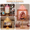 30'' Adjustable Tabletop Easel Stand with Rechargeable 13RGB Poster Light