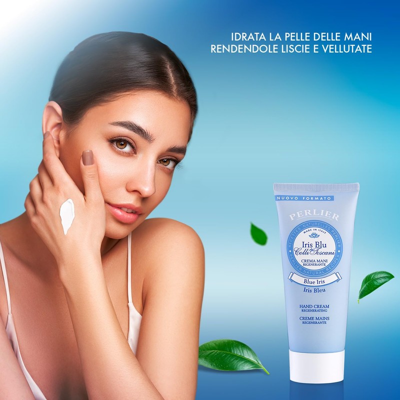 Perlier Crema Mani Rigenerante Iris Blu, 1