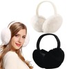 FSMILING Adjustable Winter Earmuffs Plush Ear Warmers Winter Earmuffs Ear