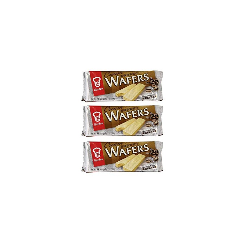 Garden Cream Wafers Cappuccino Flavor 200g, 3 Pack