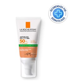 La Roche-Posay Anthelios Toque Seco con Color FPS 50+ Protector Solar Facial para Piel Grasa 50 ml