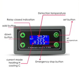 DollaTek WIFI Remote Digital Temperature Controller K Thermocouple High Temperature Controller -99~999 Degrees