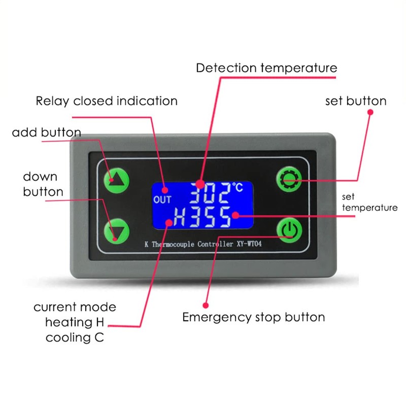 DollaTek WIFI Remote Digital Temperature Controller K Thermocouple High Temperature