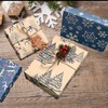 5 Sheets Christmas Kraft Wrapping Paper,DXTXTJ 50x70cm Recyclable Gift Wrapping