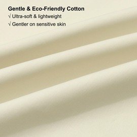 40s 100% Cotton Poplin Fabric for Apparel, Home Décor, Sewing, Embroidery, Crafts, 60" Wide (Ivory, 1 Yard)