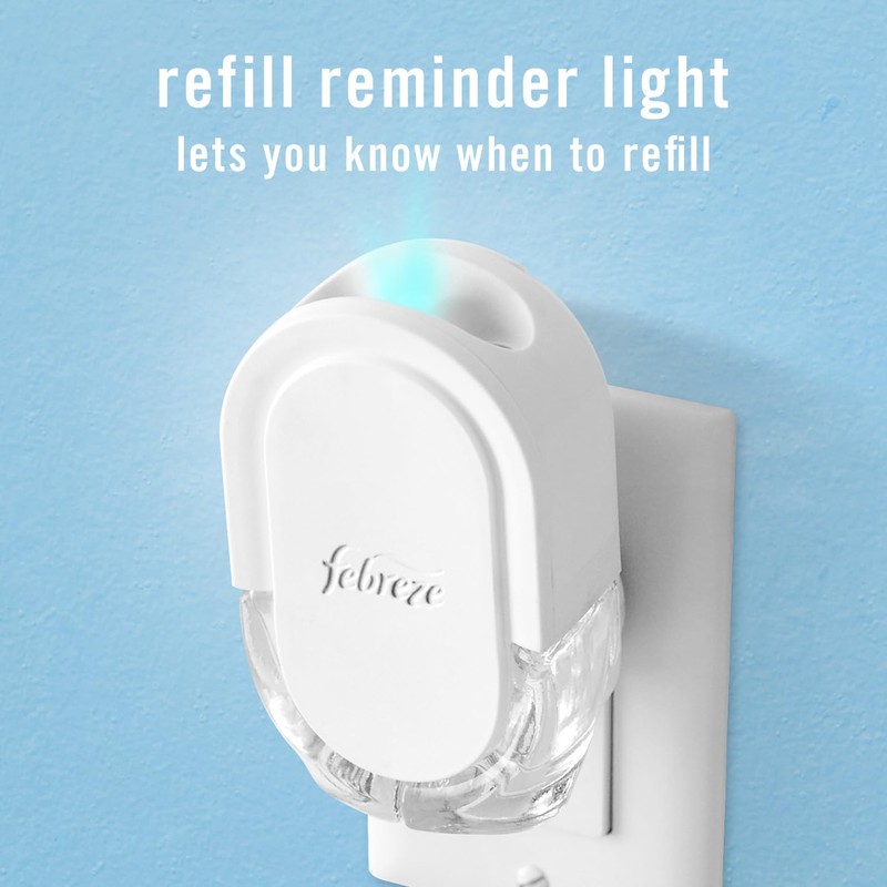 Febreze Odor-Fighting Fade Defy PLUG Air Freshener, Downy April Fresh,