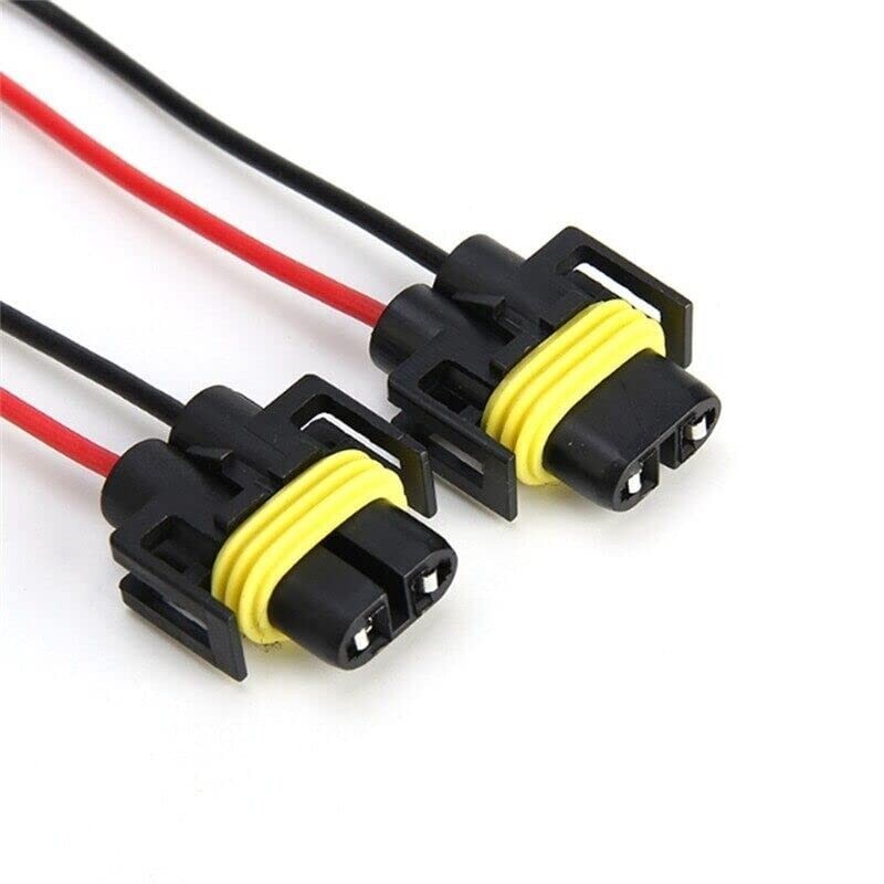 2PCS H11 HEADLIGHT CONNECTOR PLUG WIRE FOR TOYOTA AVENSIS PRIUS