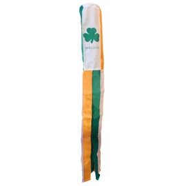 60" Ireland Irish Shamrock Embroidered Wind Sock Windsock